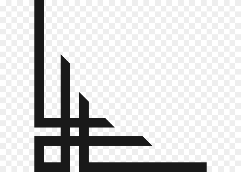 600x600 Corner Tab Clip Art Islamic Corner Design, Cross, Symbol PNG