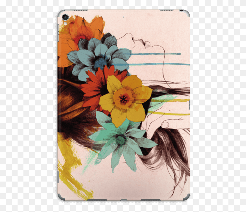 463x664 Corona De Flores Chrysanths, Цветочный Дизайн, Узор, Графика Hd Png Скачать
