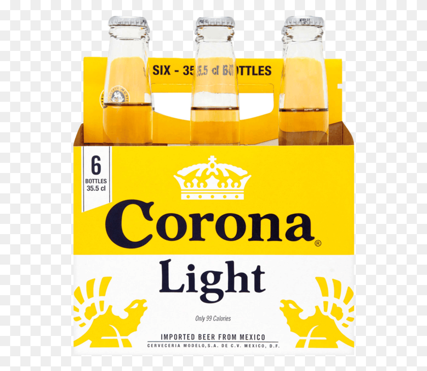 556x669 Descargar Png / Corona Light Bottle 6 Pack 330Ml Calorías Corona, Cerveza, Alcohol, Bebidas Hd Png