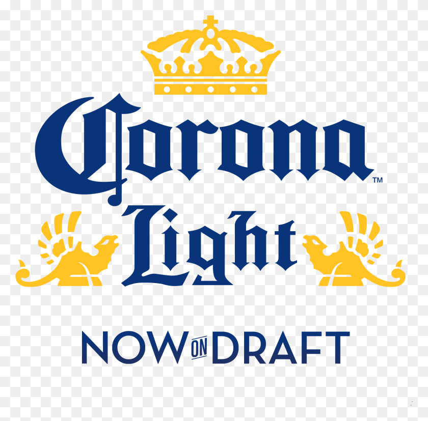 1591x1566 Descargar Png Corona Light On Draft Logotipo Azul Cerveza Corona, Texto, Alfabeto, Símbolo Hd Png