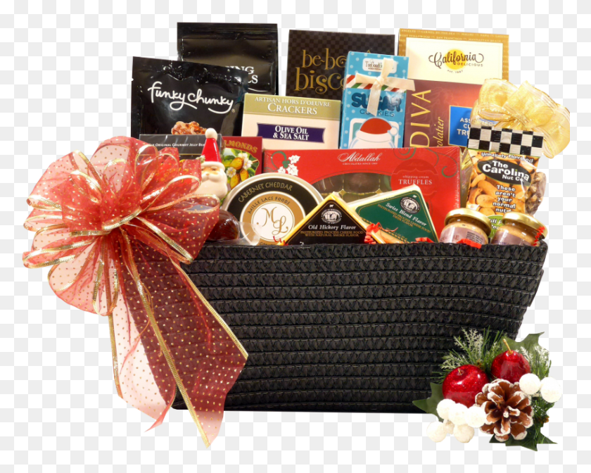 845x663 Corporate Holiday Gift Basket Gift Basket, Plant, Flower, Blossom HD PNG Download