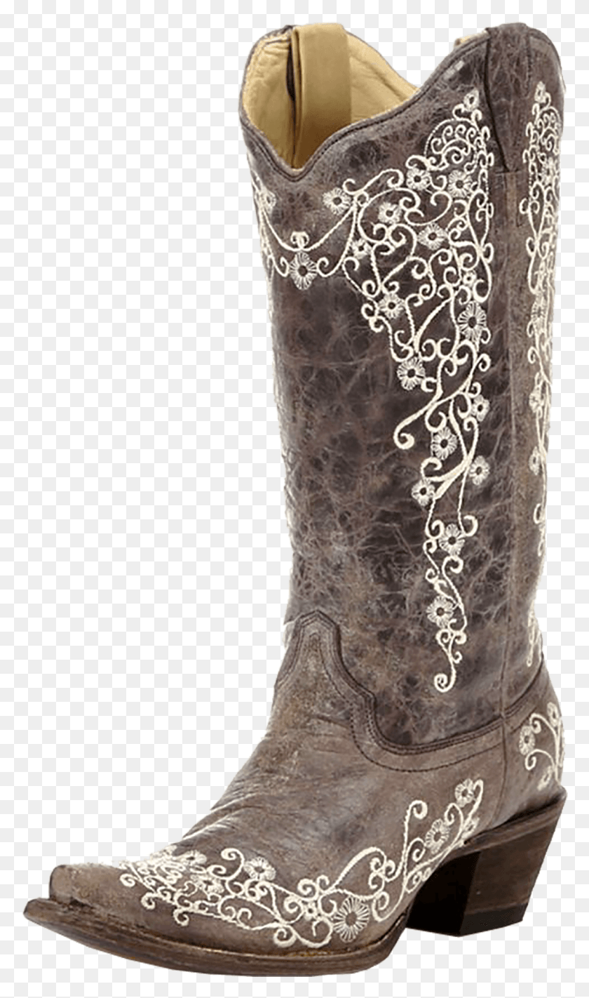 1122x1960 Corral Vintage Boots Brown Lace Cowboy Boots, Clothing, Apparel, Footwear HD PNG Download