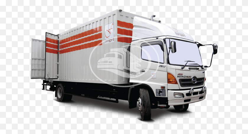 636x395 Corrugated Box Van Trailer Truck, Vehicle, Transportation, Trailer Truck HD PNG Download