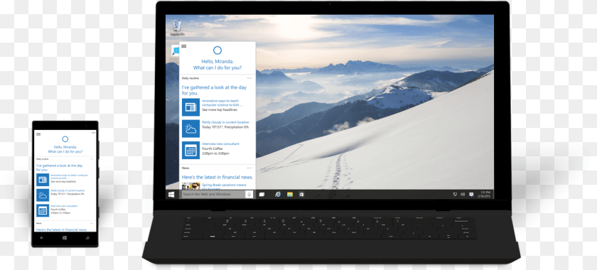 Cortana Pc Windows, Computer, Electronics, Laptop, Screen PNG