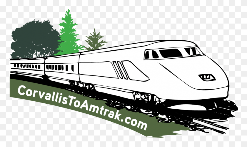 1299x732 Corvallis Amtrak Connector Speed Train Coloring Pages, Vehicle, Transportation, Railway HD PNG Download