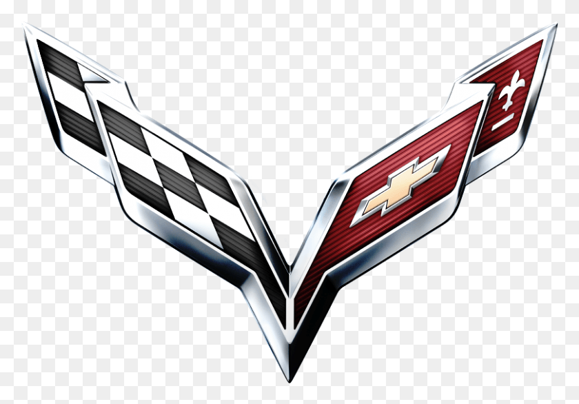 808x545 Corvette Logo Chevrolet Corvette Logo, Symbol, Emblem, Metropolis HD PNG Download