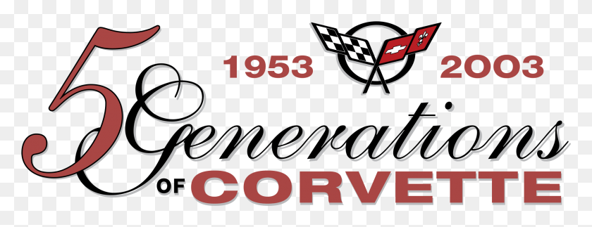 2195x742 Corvette Logo Transparent Corvette, Text, Symbol, Alphabet HD PNG Download