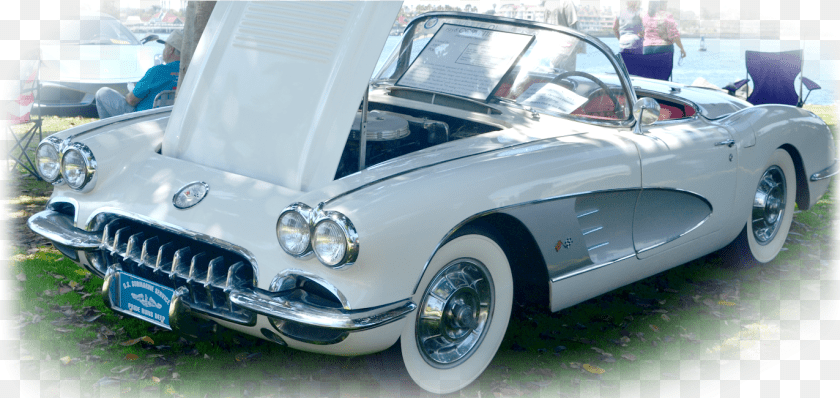 1373x650 Corvette Owners Club Of San Diego Antique Car, Wheel, Tire, Transportation, Machine Sticker PNG