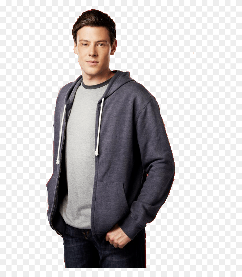 520x901 Cory Monteith Pic Cory Monteith Pic, Clothing, Apparel, Sweatshirt HD PNG Download