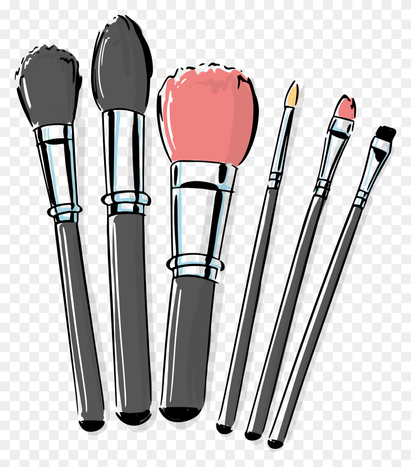 2443x2805 Cosmetic Vector Makeup Brush Makeup Brushes, Tool HD PNG Download