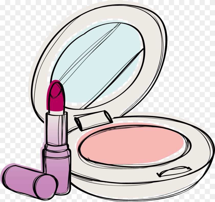 Cosmetic Vector Makeup Foundation Vetor Icone Maquiagem, Cosmetics, Lipstick, Face, Head Sticker PNG