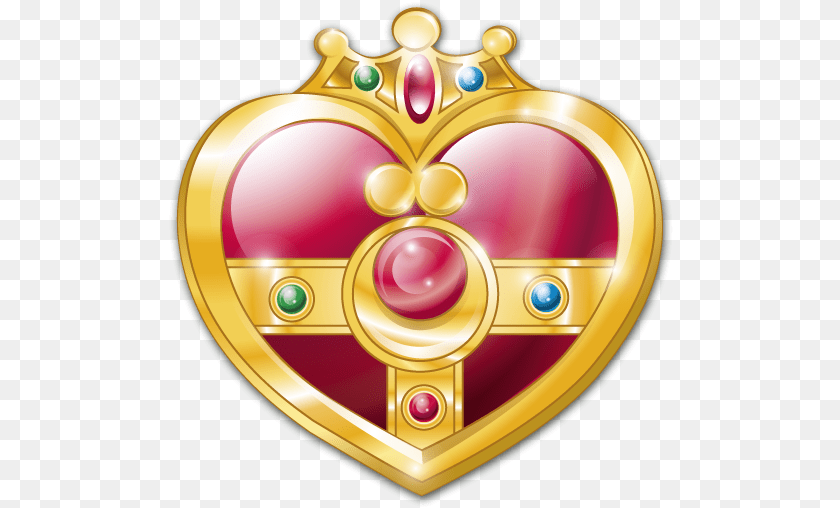 505x508 Cosmic Heart Compact Icon Sailor Moon Iconset Carla Sailor Moon S Transformation Brooch, Treasure, Disk, Gold, Accessories PNG