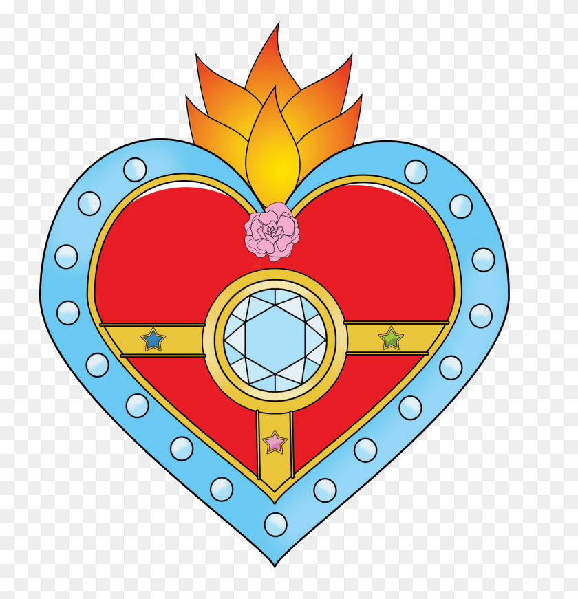 1906x1982 Cosmic Sacred Heart Circle, Shield, Armor HD PNG Download