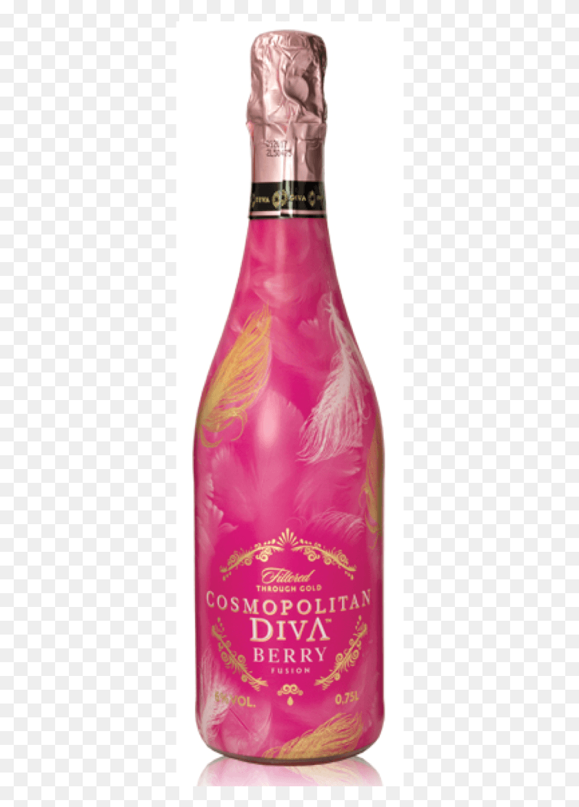 332x1110 Cosmopolitan Diva Berry Sparkling Wine 750ml Espumante Diva, Clothing, Bottle, Swimwear HD PNG Download