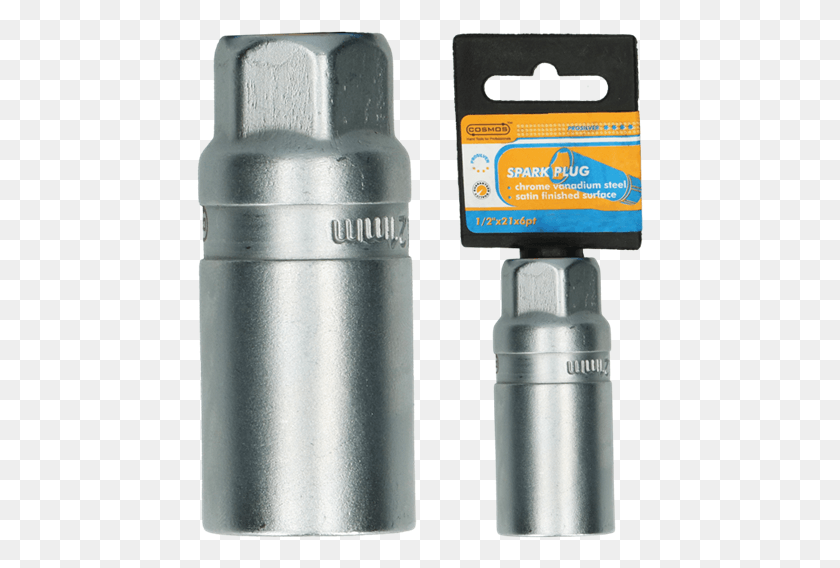 448x508 Cosmos 6pt Spark Plug Socket 38 X16mm Bullet, Shaker, Bottle, Tool HD PNG Download