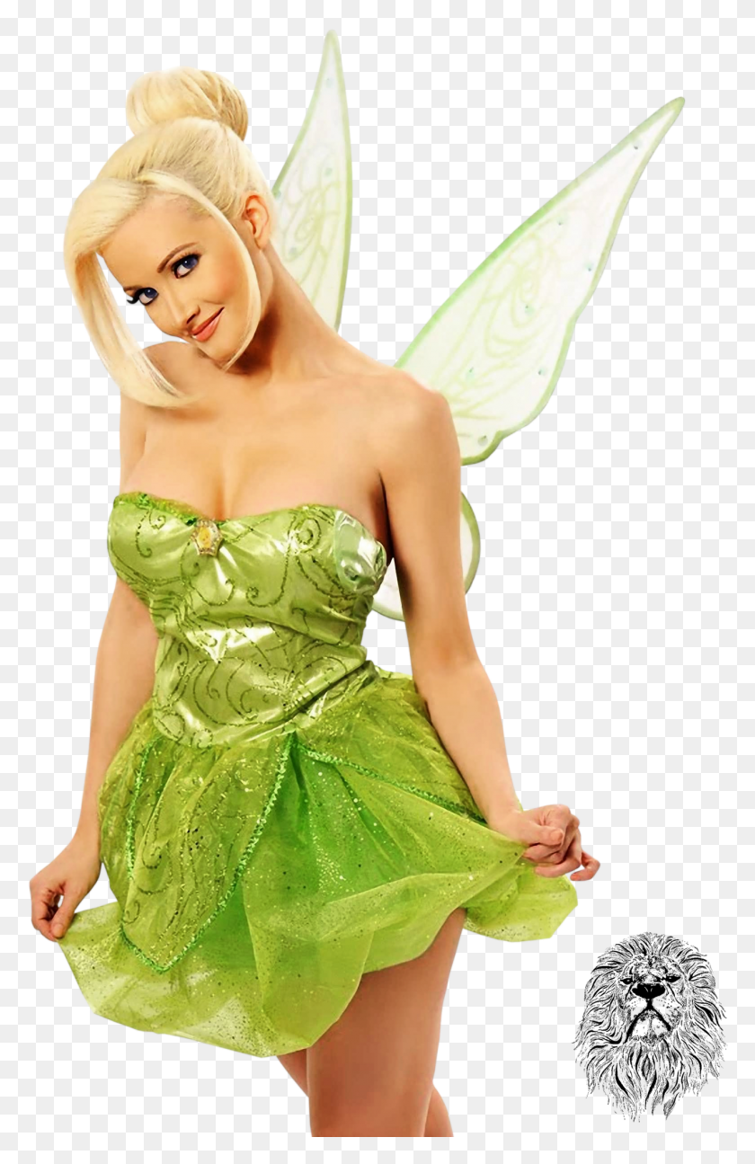 1280x2028 Cosplay Cosplay Holly Madison Tinkerbell Tinkerbell Tinkerbell Disney Princess Real Life, Clothing, Apparel, Evening Dress HD PNG Download