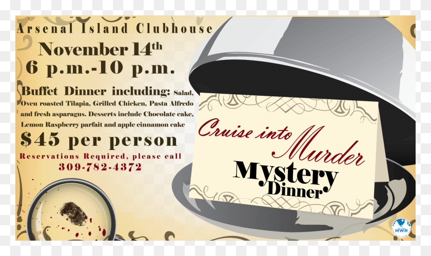 1360x768 Cost Is 45person And Reservations Can Be Made By Murder Mystery Dinner Flyer, Advertisement, Poster, Label HD PNG Download