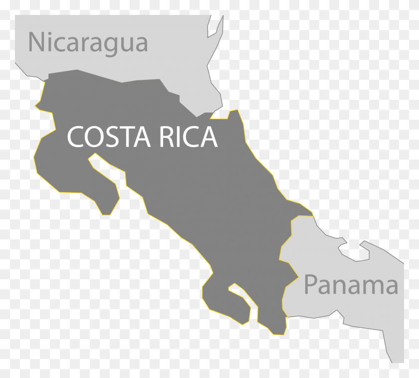 2642x2367 Costa Rica Map Map, Diagram, Plot, Atlas HD PNG Download