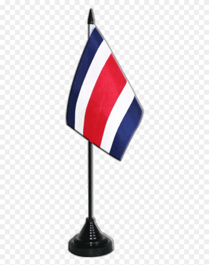 318x1003 Costa Rica Without Coat Of Arms Table Flag Drapeau, Lamp, Symbol, American Flag HD PNG Download