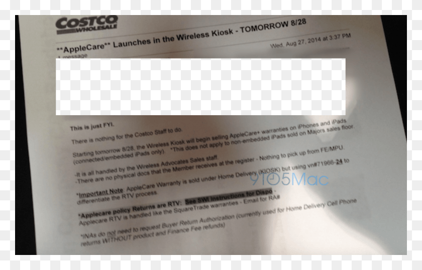 2208x1356 Costco To Begin Selling Applecare For Iphone And Ipad Costco, Text, Paper, Advertisement HD PNG Download