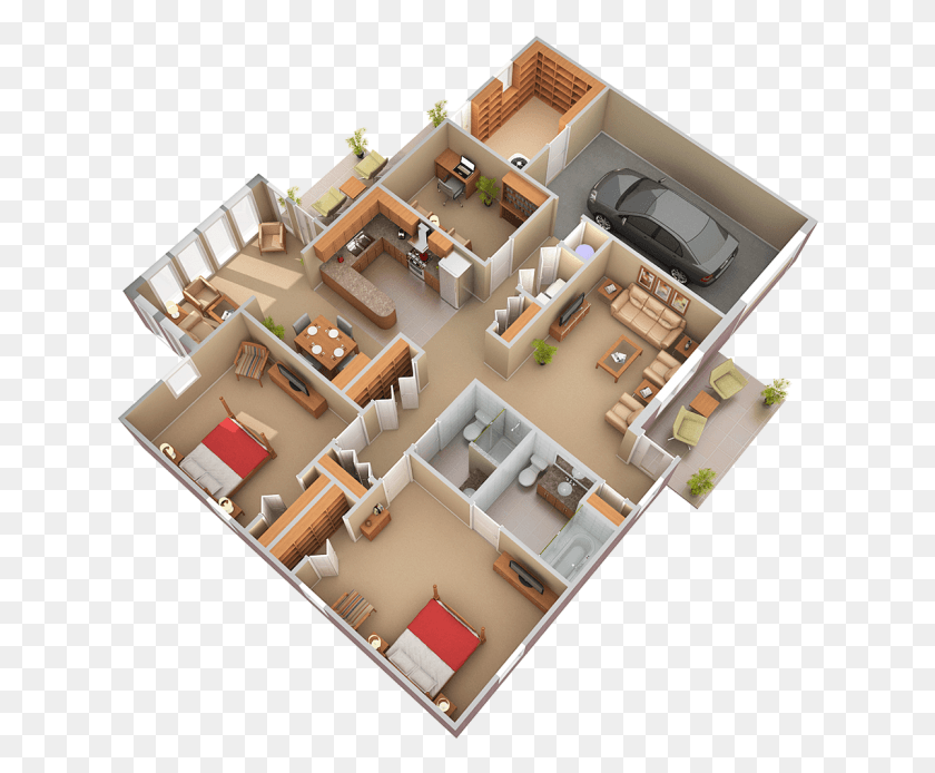 632x634 Cottage Floor Plan, Floor Plan, Diagram, Plot HD PNG Download