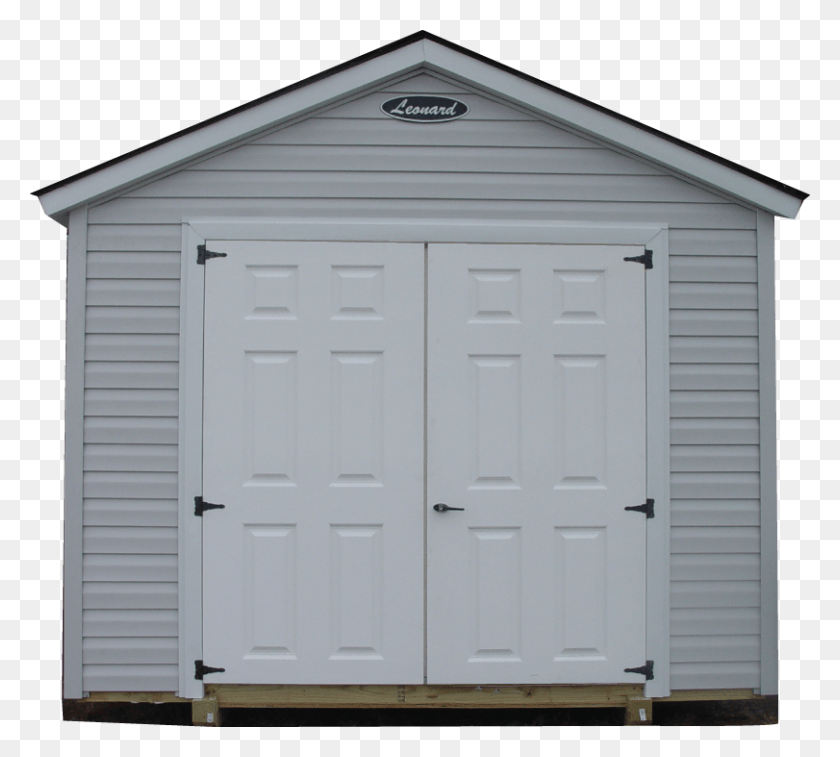 811x725 Cottage Style Shed With Vinyl Siding And Double Six Shed With Double Doors, Housing, Building, Garage Descargar Hd Png