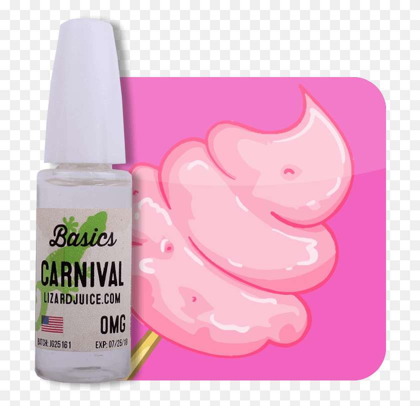 704x751 Cotton Candy E Liquid From Lizard Juice In 15ml Vape Nail Polish, Cosmetics, Deodorant, Cat HD PNG Download