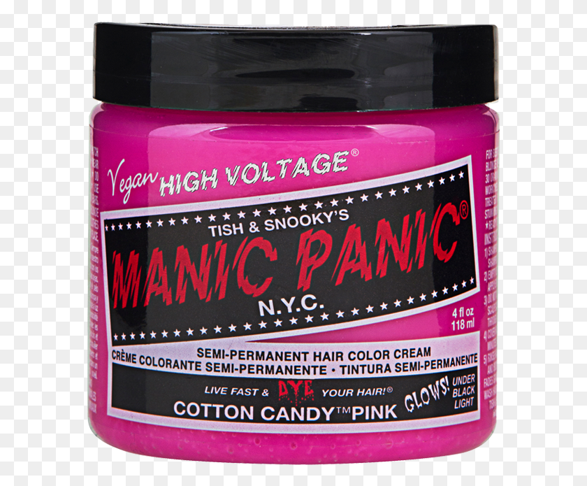 591x635 Cotton Candy Pink Manic Panic, Bottle, Ink Bottle, Cosmetics HD PNG Download