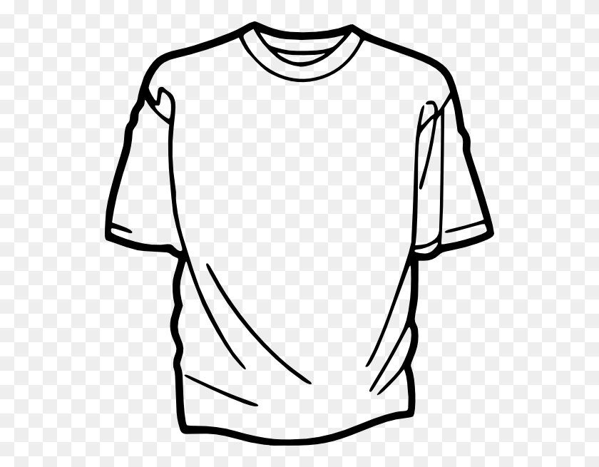 546x595 Cotton Clipart Blank Tshirt Cloth Black And White, Clothing, Apparel, Sleeve HD PNG Download