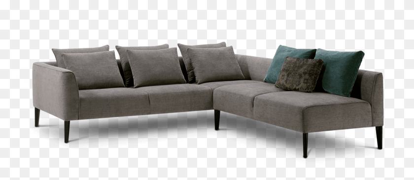 1361x533 Couch, Furniture, Cushion, Pillow HD PNG Download