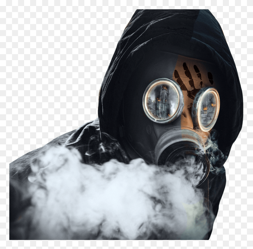 867x854 Could It Be Possible That The U Toxic Mask, Helmet, Clothing, Apparel HD PNG Download