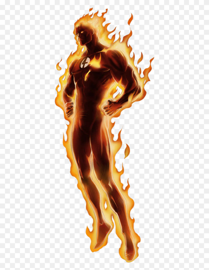 400x1028 Мог Играть Человек-Факел, Огонь, Человек, Пламя Hd Png Скачать