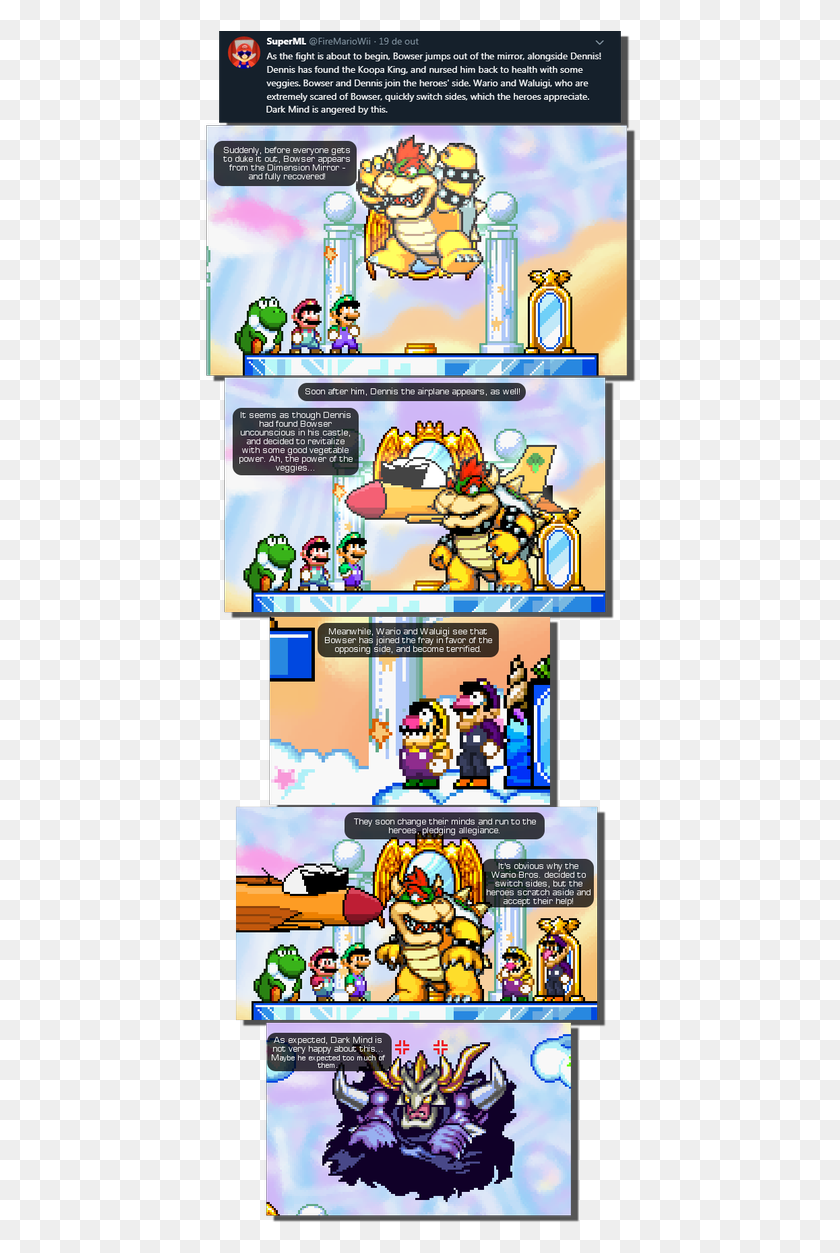 433x1193 Could This Be The Battle To End Them All Will Big Yoshi Cartoon, Super Mario, Person, Human HD PNG Download