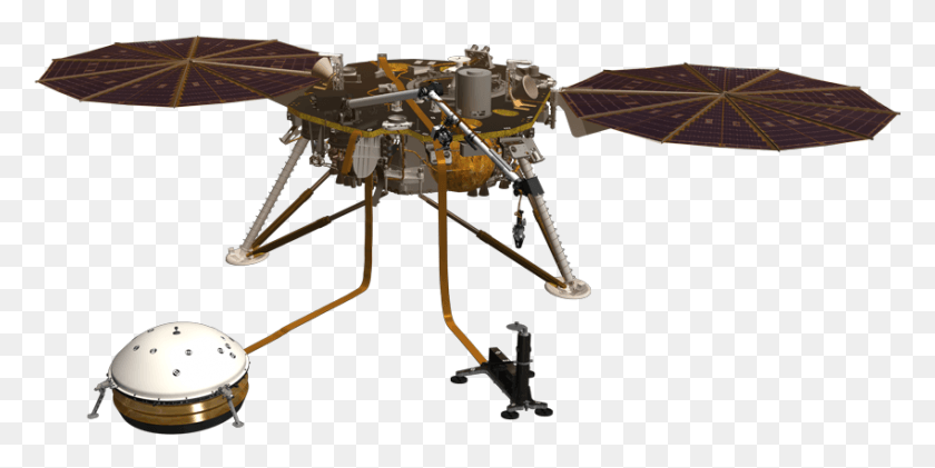 849x394 Descargar Png / Cuenta Regresiva Para El Lanzamiento De Insight Mars, Helicóptero, Aeronave, Vehículo Hd Png