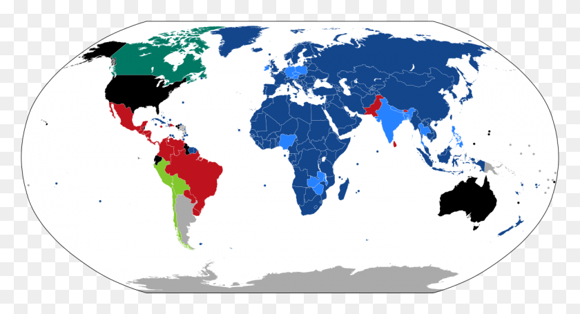1200x609 Los Países En El Mundo Que Conducen, Mapa, Diagrama, Parcela Hd Png