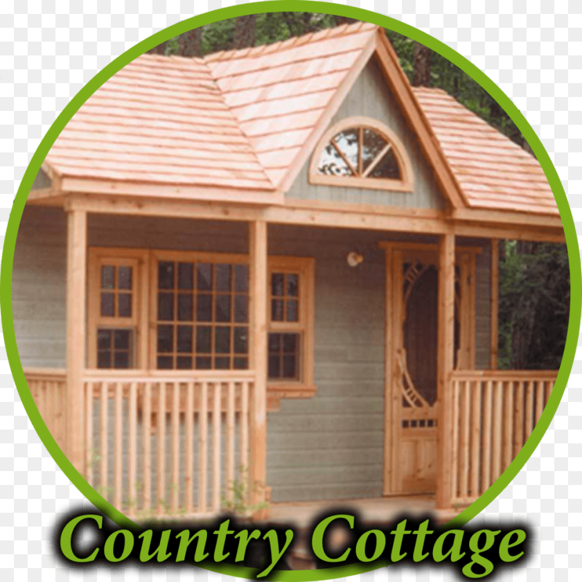Country Cottage Circle Small Cabins, Architecture, Building, House, Housing Clipart PNG