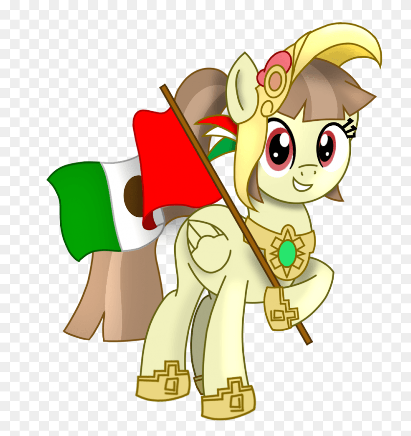 931x992 Country Flag Hoof Hold Hoof Shoes Mexico Pony, Toy, Costume, Gold HD PNG Download