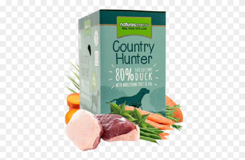 417x487 Country Hunter Dog Food Pouch Succulent Duck Broccoli, Plant, Food, Bird HD PNG Download