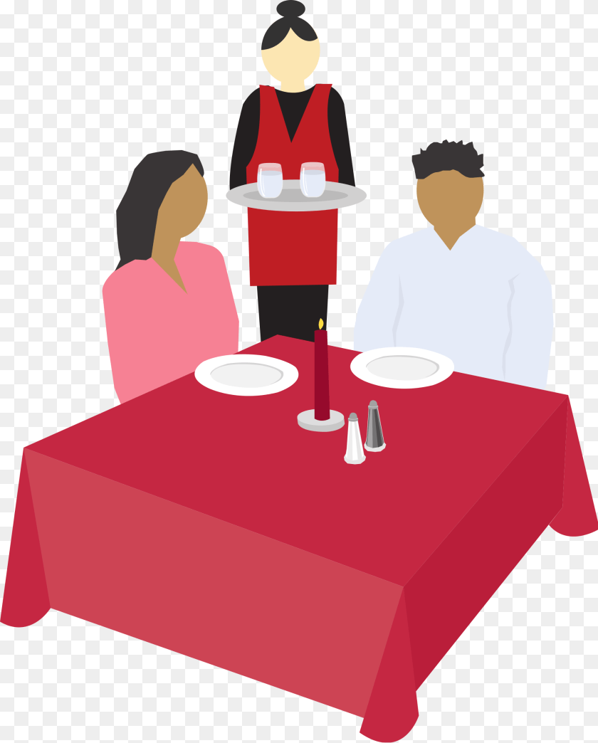 Couple Dining Clip Art, Tablecloth, Table, Dining Table, Furniture PNG