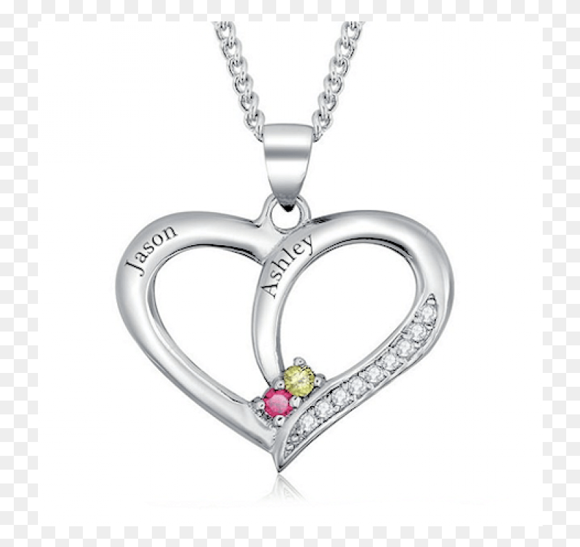 732x732 Couple Heart Necklace Necklace, Locket, Pendant, Jewelry HD PNG Download