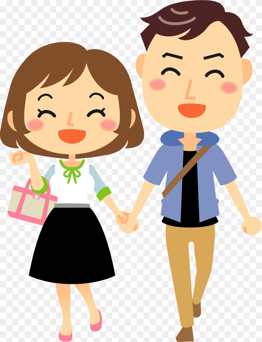 1474x1920 Couple Is Holding Hands Clipart, Person, Baby, Face, Head PNG