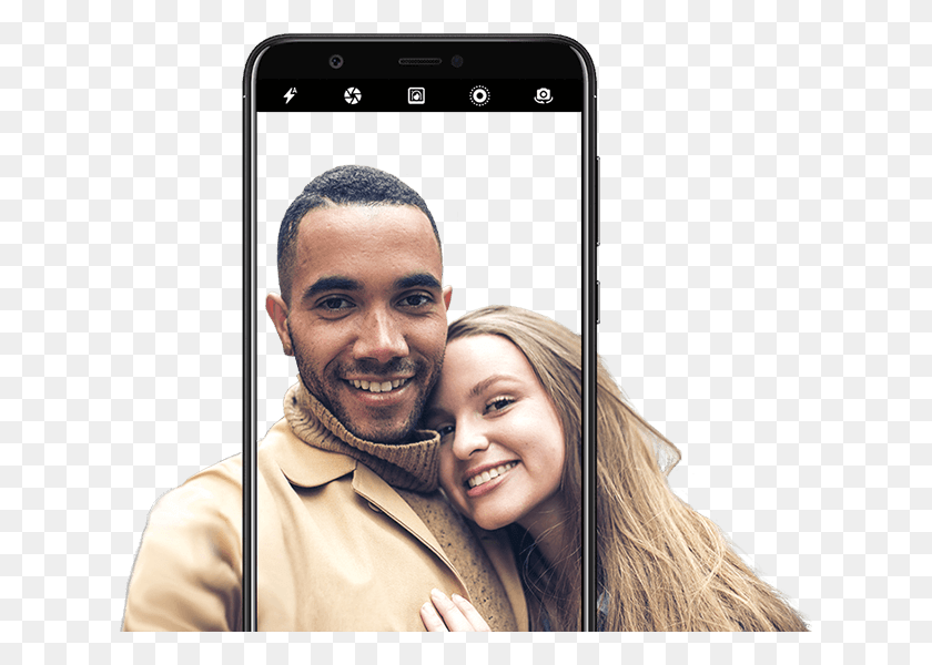 624x540 Couple Photographed Using The Smart Beauty Feature Huawei P Smart Camera, Face, Person, Smile HD PNG Download