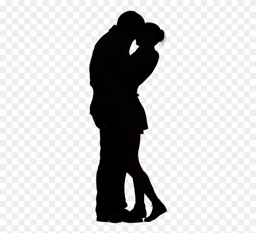 262x705 Couple Shadow Couple Silhouette, Person, Human HD PNG Download