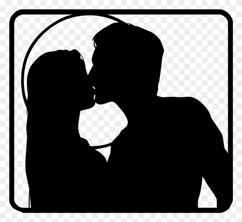 1231x1124 Couple Silhouette Love Image Black And White Silhouette Pictures Love, Face, Clothing HD PNG Download
