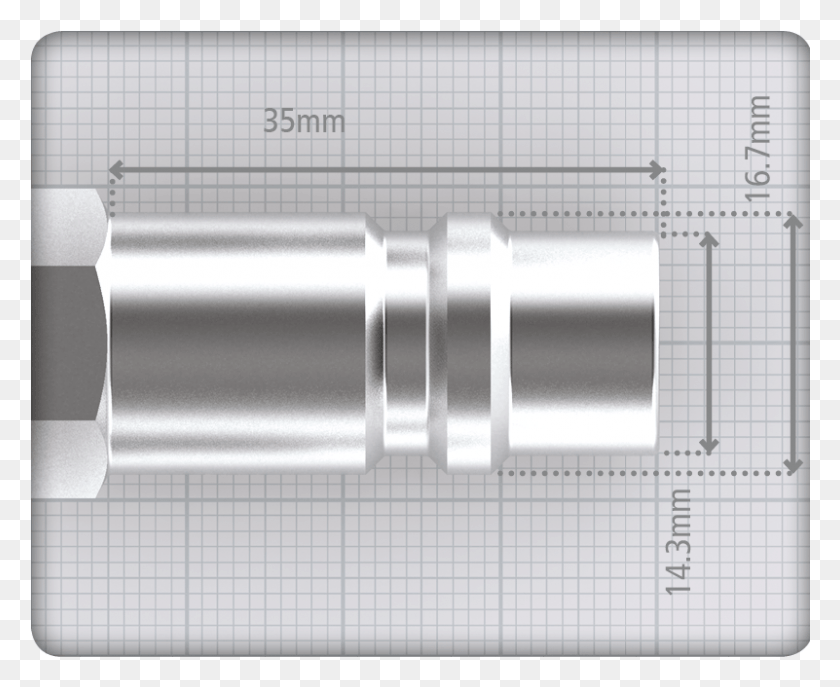 801x644 Couplings Dimensions For Iso 6150 Couplings Iso 6150 B Dimensions, Plot, Diagram, Plan HD PNG Download