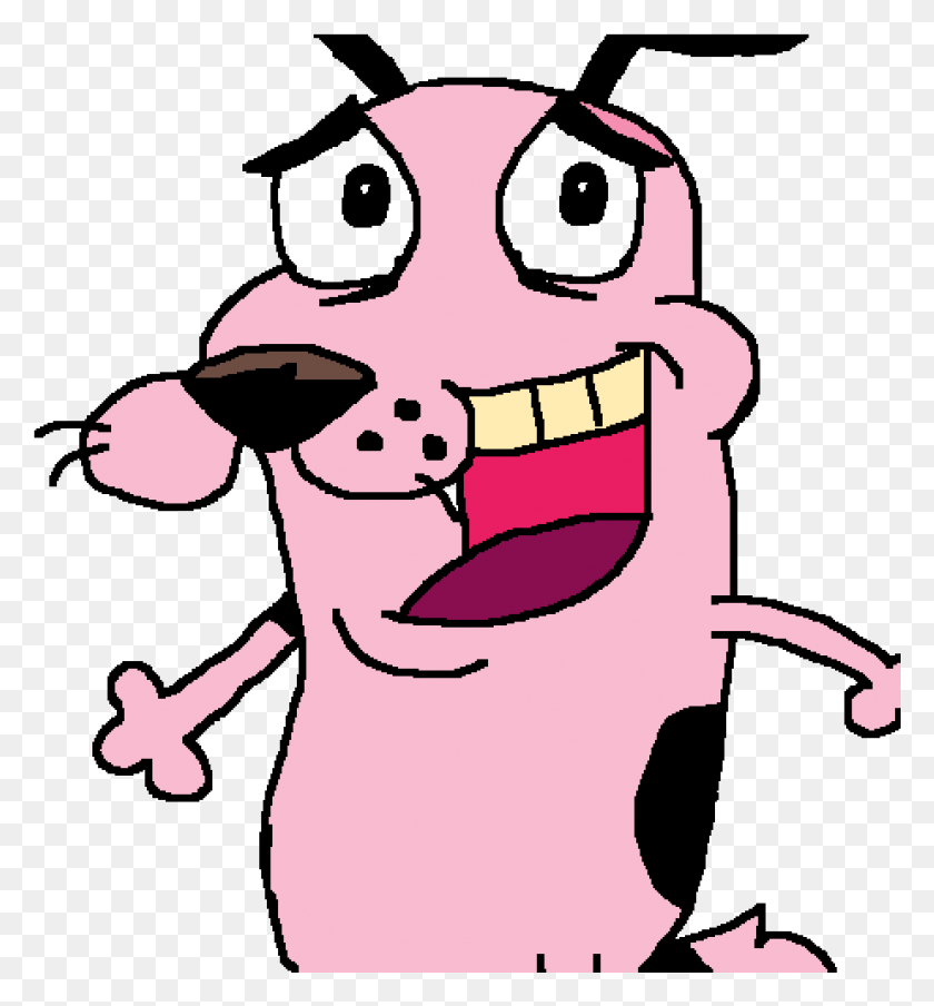 925x1001 Courage The Cowardly Dog By The Real Kenny Cartoon, Teeth, Mouth, Lip HD PNG Download