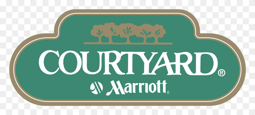 2197x901 Descargar Png Courtyard Marriott Logo Courtyard By Marriott, Texto, Etiqueta, Bazar Hd Png