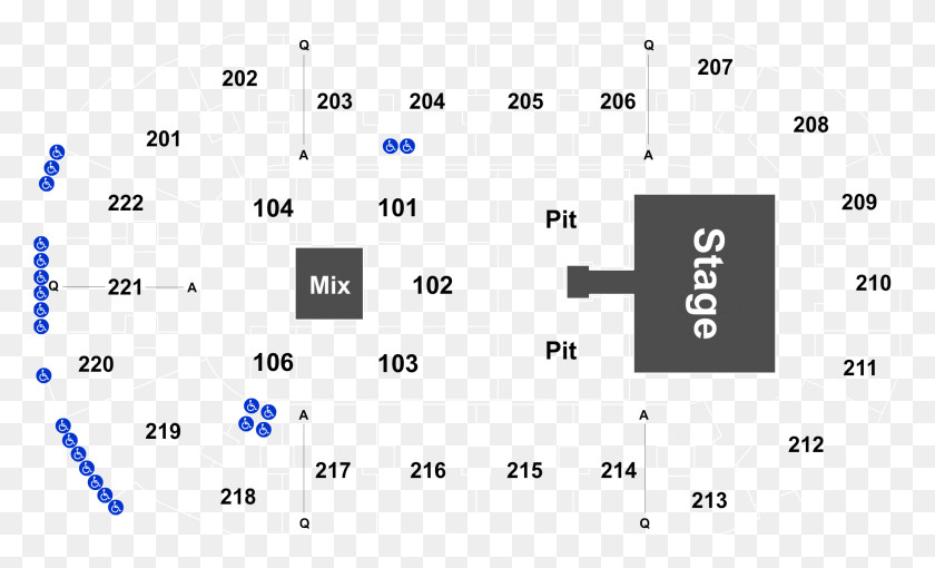 Covelli Center Seating Chart, Diagram, Plan, Plot HD PNG Download