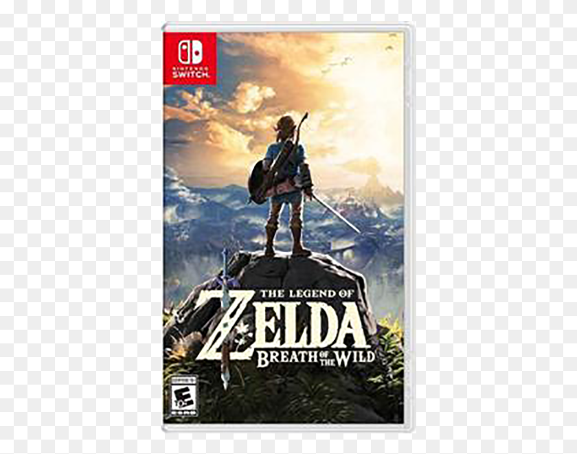 373x601 Cover Image For The Legend Of Zelda Zelda Breath Of The Wild Switch, Person, Human, Legend Of Zelda HD PNG Download