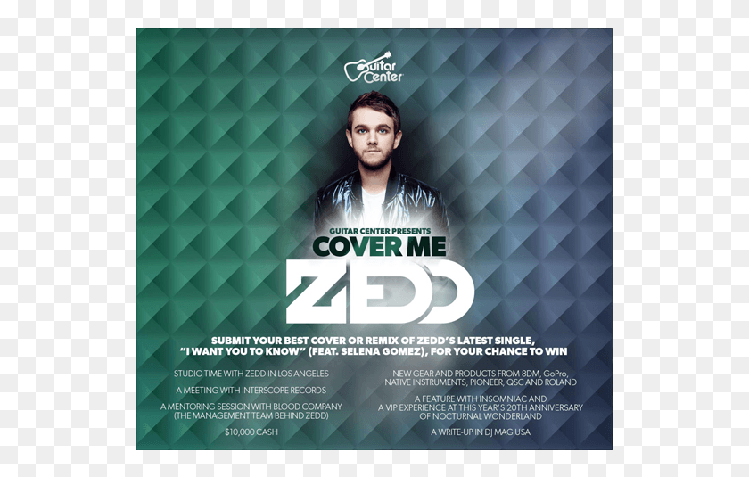 535x475 Cover Me Zedd Flyer, Advertisement, Poster, Paper HD PNG Download